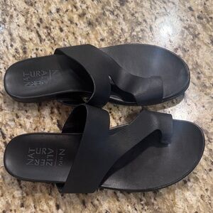 Naturalizer NXT Gen Open Toe Black Slide Sandals size 9